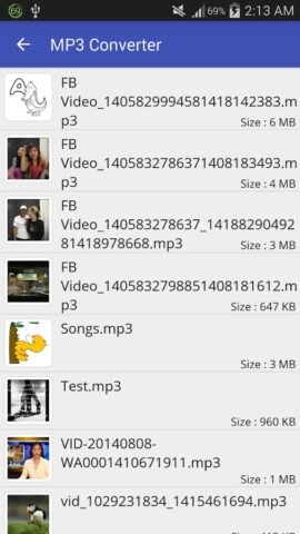 Android 用 Video to MP3 Converter