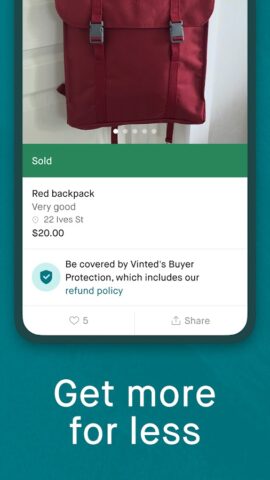 Vinted: Buy & sell second hand สำหรับ Android