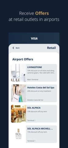 Visa Airport Companion untuk iOS