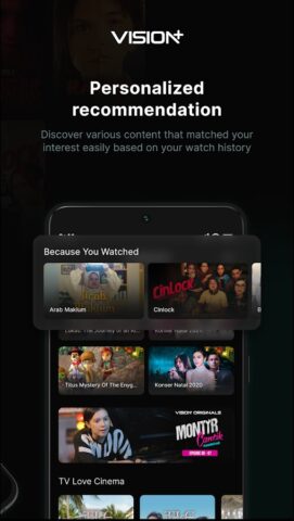 Vision+ : Live TV, Film & Seri untuk Android