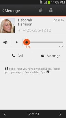 Android용 Visual Voicemail by MetroPCS