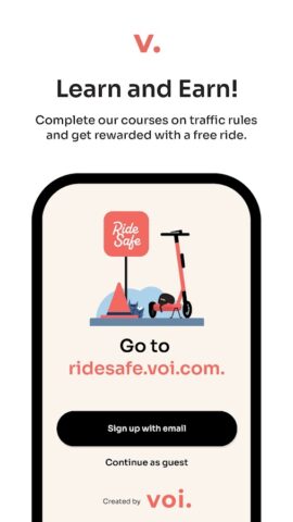 Android 版 Voi – e-scooter & e-bike hire