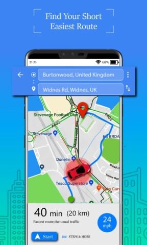 Voice GPS Driving Route & Maps untuk Android