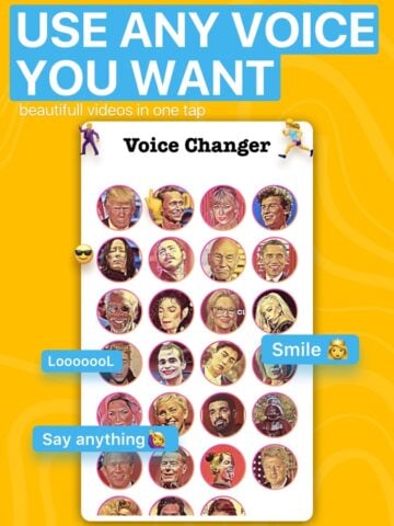 Voicer Famous AI Voice Changer لنظام iOS
