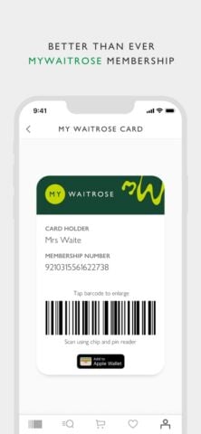 Waitrose & Partners สำหรับ iOS