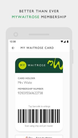 Waitrose & Partners pour Android