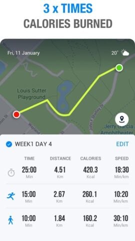 Walking zum Abnehmen – Walking für Android