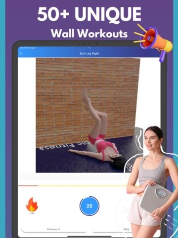 pilates de parede Challenge para iOS