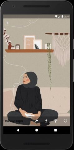 Wallpapers For Hijab Cartoon لنظام Android