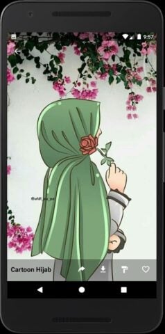 Android için Wallpapers For Hijab Cartoon