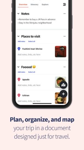 Wanderlog Planificateur voyage pour Android