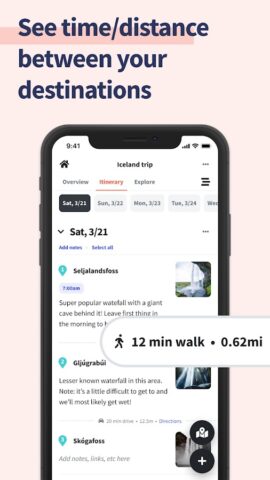 Android 用 Wanderlog – Trip Planner App