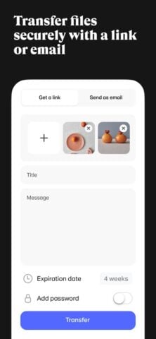 WeTransfer: Share & Send Files para iOS