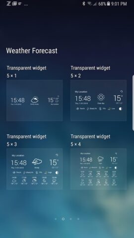 Prévisions météorologiques pour Android
