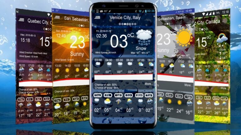 พยากรณ์อากาศ: สดจริง สำหรับ Android