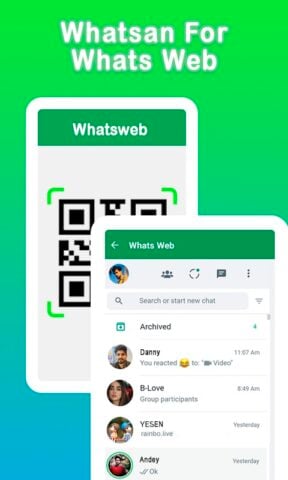 Whatscan для WhatsApp Web для Android