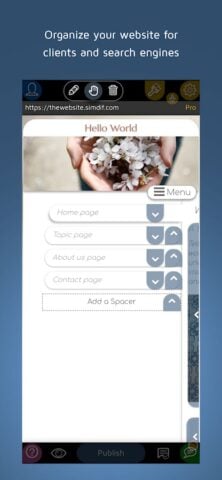 SimDif — แอพสร้างเว็บไซต์ สำหรับ Android