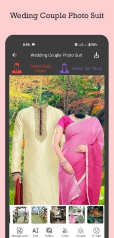 Wedding Couple Photo Suit for Android