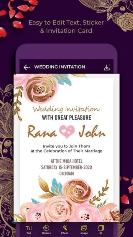 Android için Wedding Invitation Card Maker