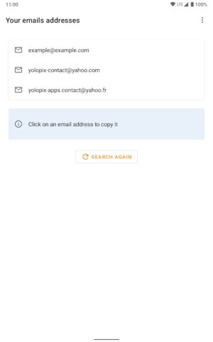 What is my email address? cho Android