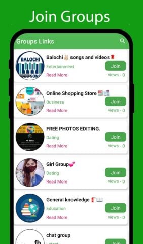 Whats Group Links Join Groups para Android