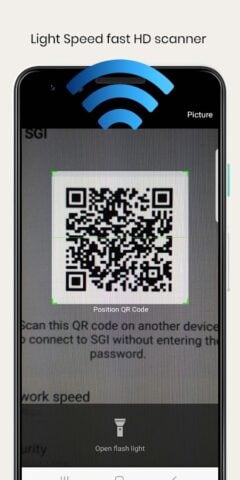 WiFi QrCode Password scanner لنظام Android