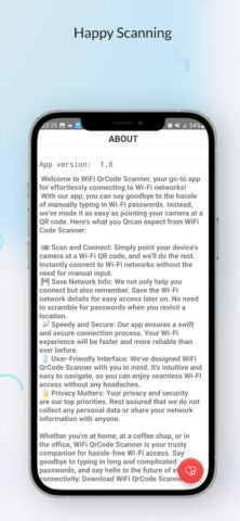 Scanner password QrCode Wi-Fi per Android