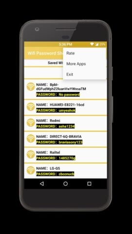 Wifi Password Show لنظام Android