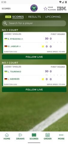 Android 版 Wimbledon 2024