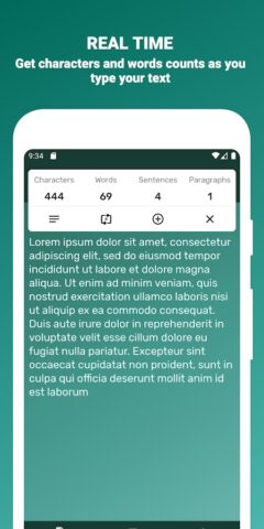 Word Counter – Compter mots, pour Android