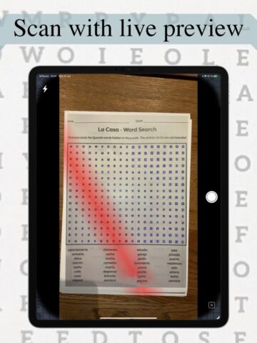 Word Search Scanner and Solver for iOS