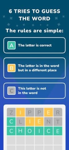 Вордли: угадай слова из 5 букв для Android