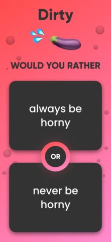 Would You Rather? Dirty para iOS