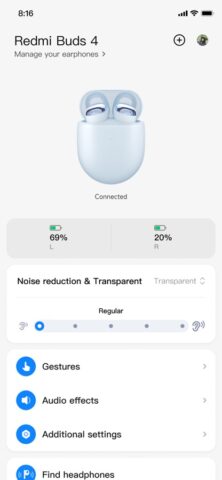 Xiaomi Earbuds для iOS — скриншот 1
