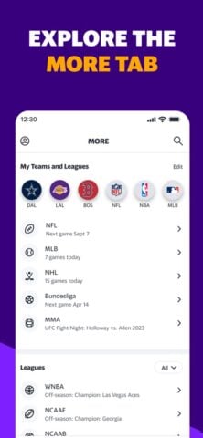 Yahoo Sports: Scores and News cho iOS