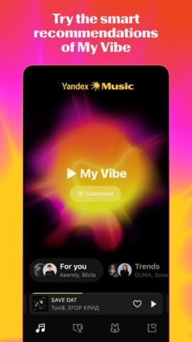 Android 版 Yandex Music, Books & Podcasts