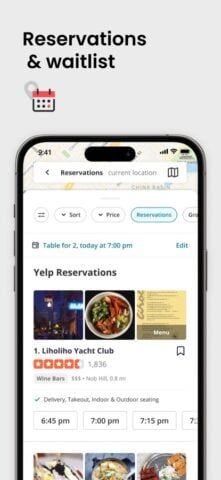 Yelp: Food, Delivery & Reviews لنظام iOS