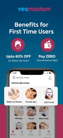Yes Madam – Salon at Home App pour iOS