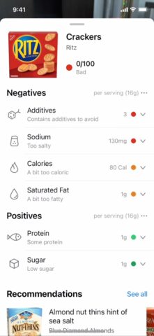 iOS 版 Yuka – Food & Cosmetic Scanner