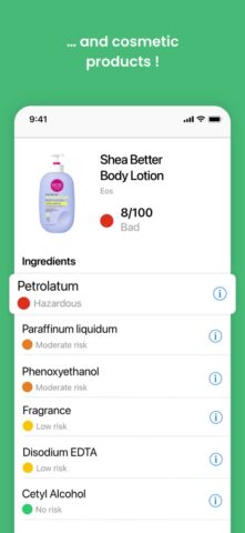 Yuka – Food & Cosmetic Scanner لنظام iOS
