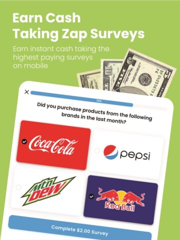 Zap – Sondages Rémunérés pour iOS