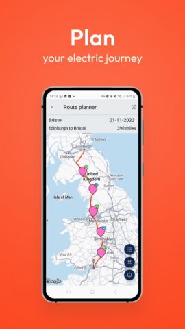Android 版 Zapmap: EV charging points UK
