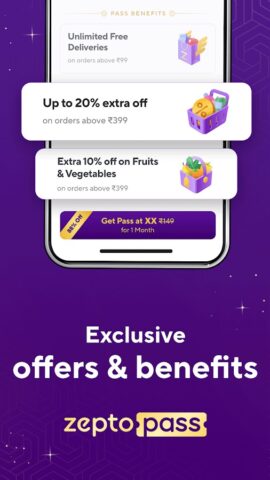 Zepto:10-Min Grocery Delivery* لنظام Android