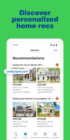 Zillow: Homes For Sale & Rent per Android
