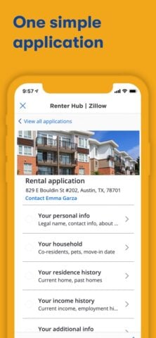 Zillow Rentals pour iOS