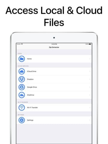 Estrattore di File Zip e RAR per iOS