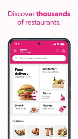 foodpanda: อาหาร & ของใช้ สำหรับ Android