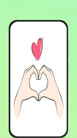 heart hand emoji لنظام Android