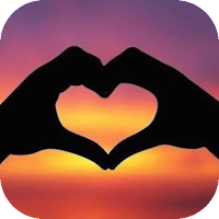 Android용 heart hand emoji