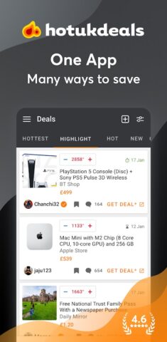 Android용 hotukdeals – Deals & Discounts
